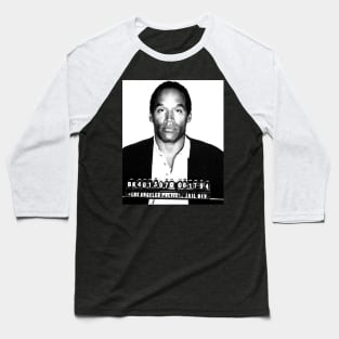 Oj Simpson Mugshot Baseball T-Shirt